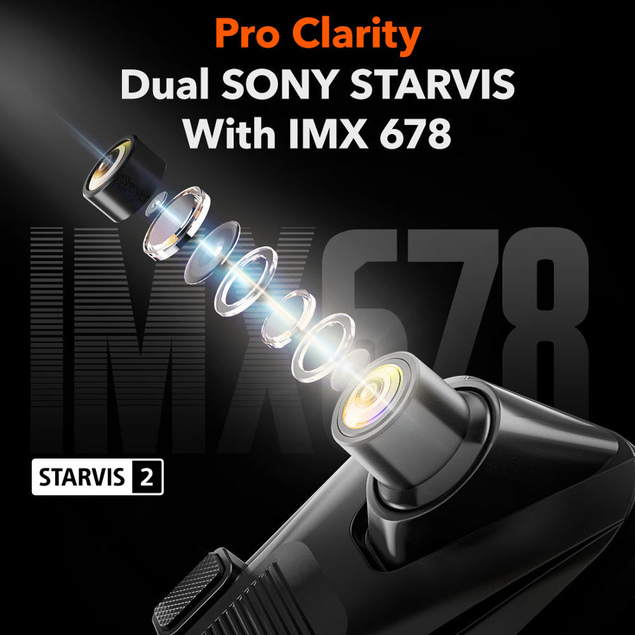 WOLFBOX G900Pro 12MP WiFi Touch Screen Rear View Mirror Dash Cam